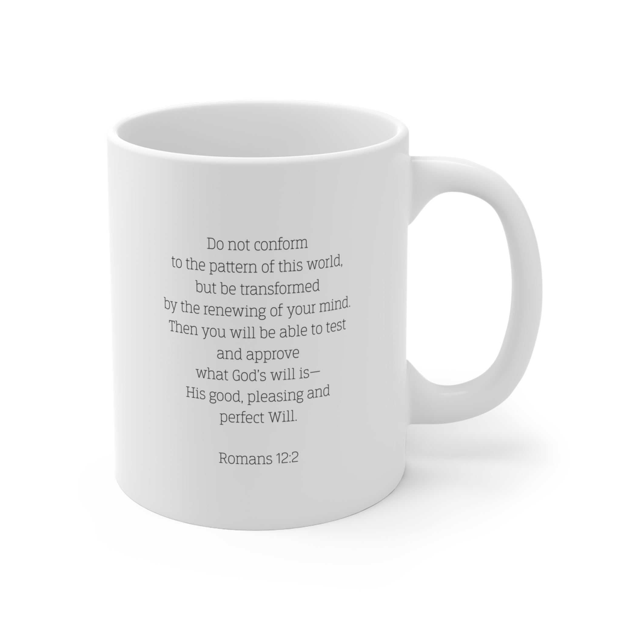 Do Not Conform To The Patterns of This World Mug