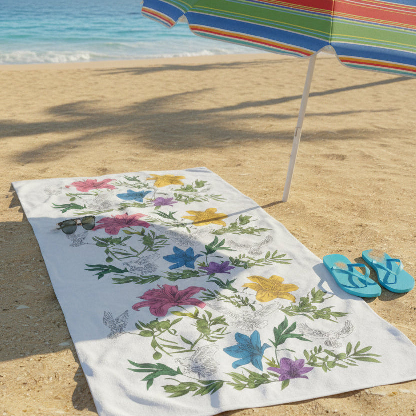 Summer Dove Beach Towel