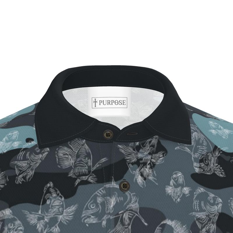 Camo Ichthys Golf Shirt