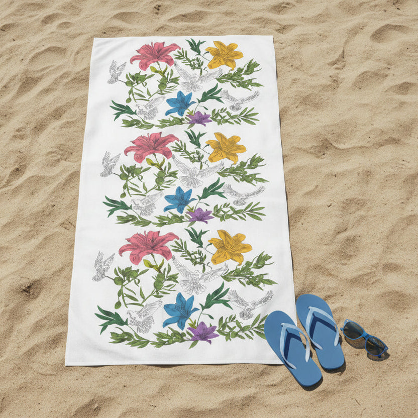 Summer Dove Beach Towel