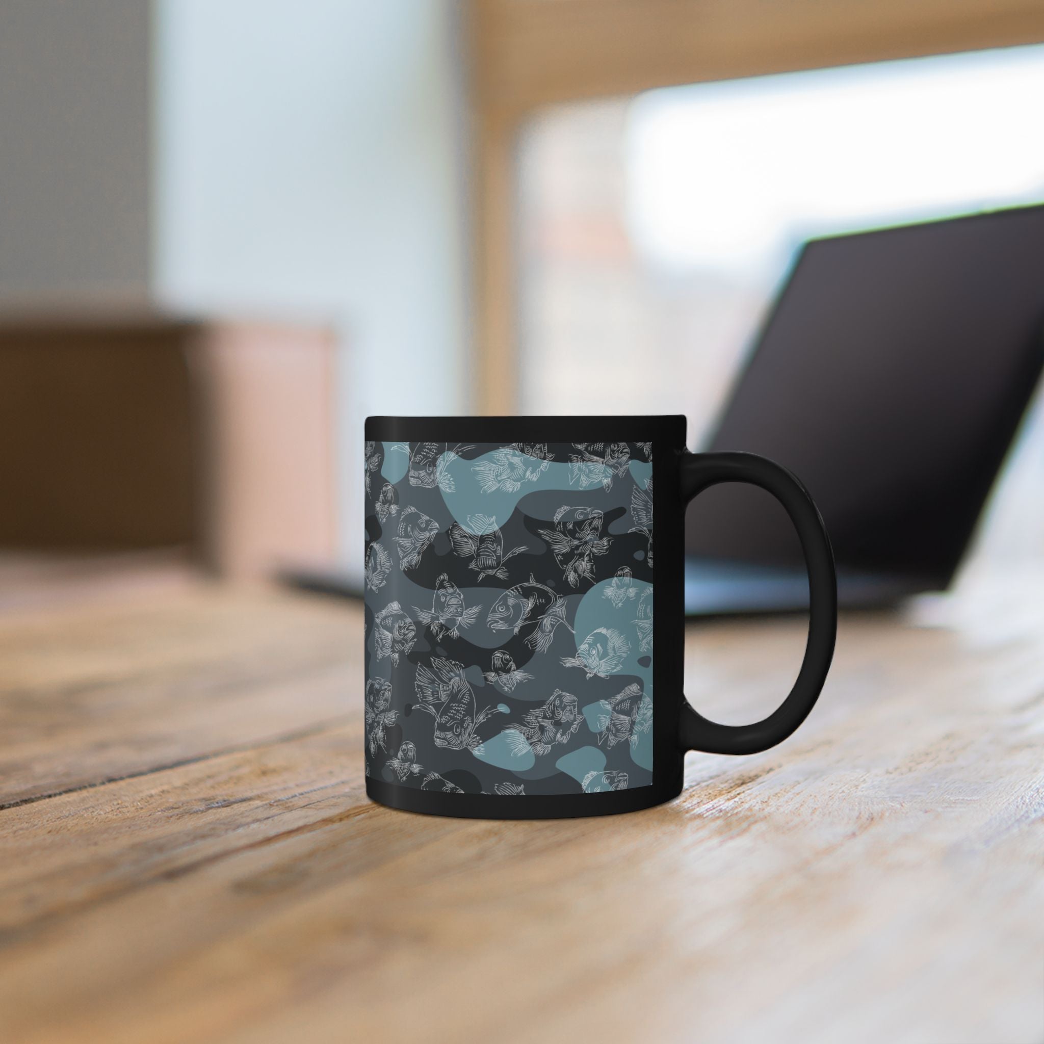 Blue Camo Ichthys Mug