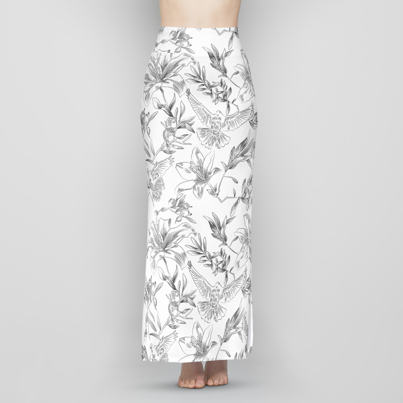 Rejoining Dove Maxi Skirt