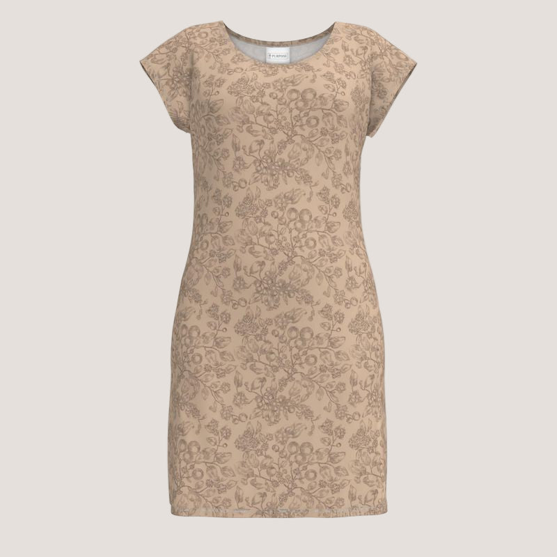 Ziziphus Scoop Neck Sheath