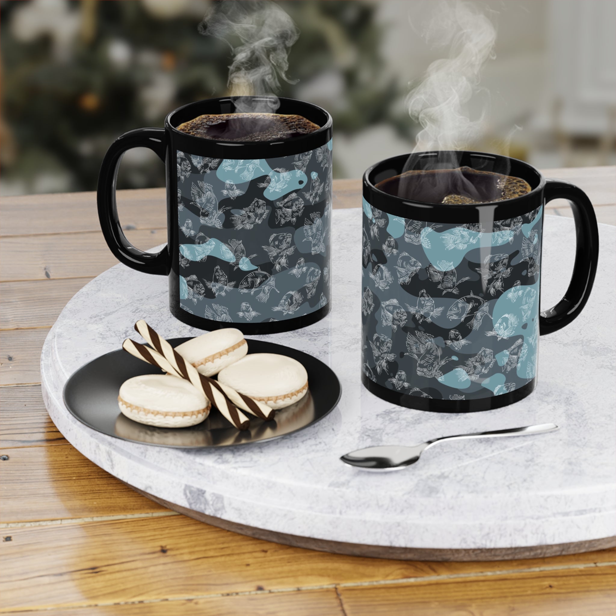 Blue Camo Ichthys Mug