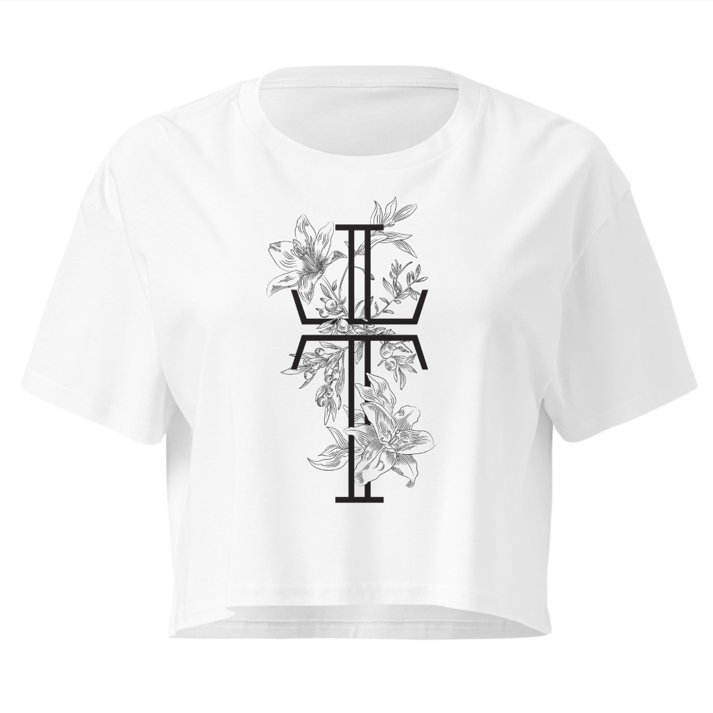 Purpose Girls Floral Cropped Tee